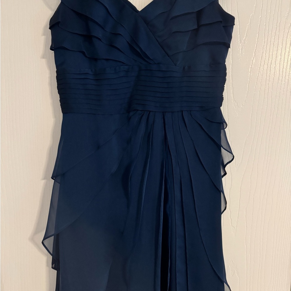 Adrianna Papell Navy Blue Evening Dress, size 6